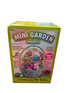 Mini Jardín Unicornio Creatividad Para Niños Decorar Planta Crecer! Edades 6+ Nuevo - Imagen 1 de 2