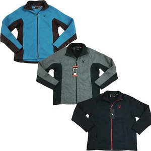 Spyder Men's Jacket Constant Foremost Full Zip, Waffle Knit, Fleece Lined - Picture 1 of 9