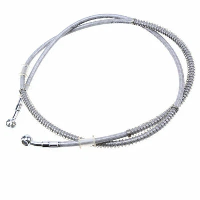 Manguera de aceite de embrague de freno trenzado para motocicleta 200 cm línea inoxidable tubo banjo punto 1 pieza Foto 1 de 4
