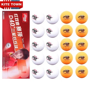 10x DHS 3-Star D40+ Table Tennis ABS Plastic Balls Ping Pong Balls Orange/White - Picture 1 of 6