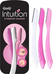 WILKINSON Intuition Eyebrow Shaper for Women | Pack of 3 Disposable Razors,UK FR - Picture 1 of 7