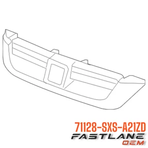 2007-2009 HONDA CR-V BASE FRONT GRILLE NEW OEM 71128-SXS-A21ZD - Picture 1 of 8
