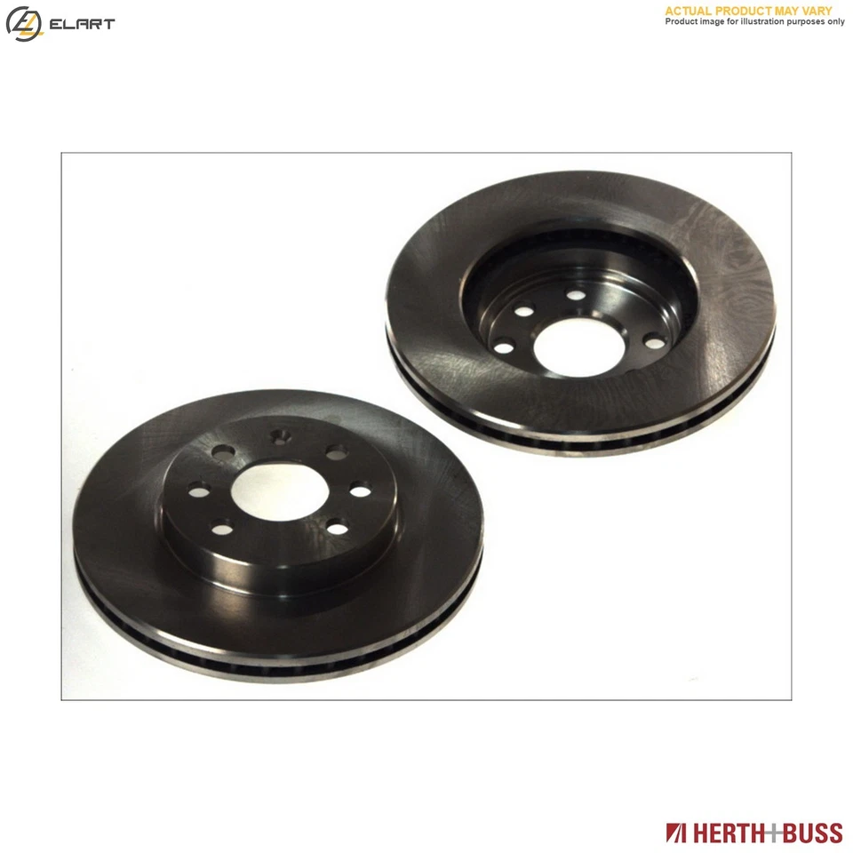 2x BRAKE DISC J3310548 FOR HYUNDAI KIA G4FT/G4FP/G4FU/D4FE 1.6L 4cyl TUCSON 1.6L - Image 1 of 4