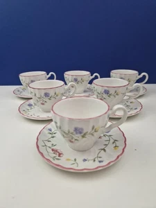 Johnson Brothers Sommer Chintz Kaffee Espressotassen & Untertassen x 6 - Bild 1 von 5