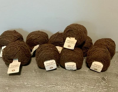9 Rowan Donegal Lambswool 100% Pure New Wool 25g Multicolor Flecks Brown Tweed - Bild 1 von 3
