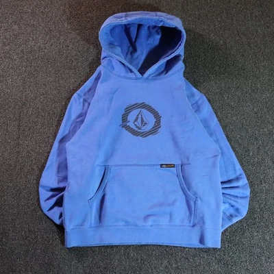 Volcom Skater Y2K Graphic Pullover Blue Hoodie Boys Medium - Image 1 of 4
