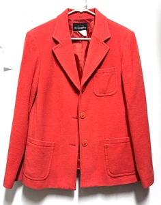 Chaqueta Blazer Mujer Lana Naranja Requisitos Talla 10 Forrada - Imagen 1 de 4