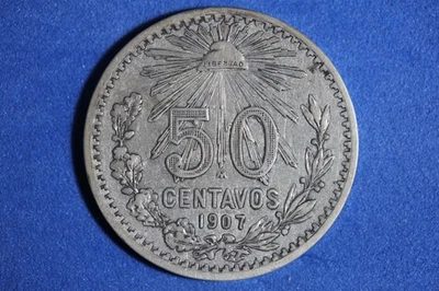 1907 Mexico 50 Centavos Silver Coin #M24109 - Image 1 of 2