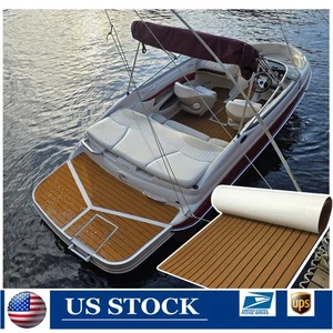 Deluxe EVA Foam Boat Flooring Marine Mat Faux Teak Decking for Yacht 、 Jon Boat - Picture 1 of 22