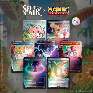 Secret Lair x Sonic Chasing Adventure RAINBOW Foil Magic The Gathering SEALED - Picture 1 of 9