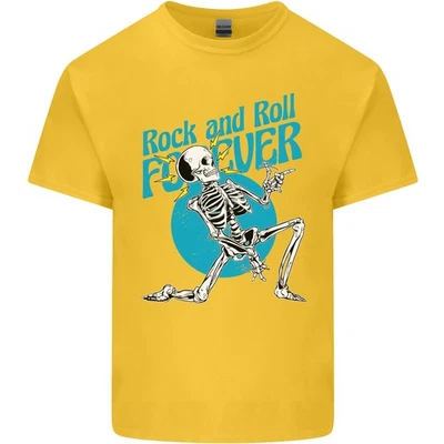 Camiseta Rock & Roll Forever Air Guitarra Esqueleto Calavera Niños Niños Foto 1 de 4