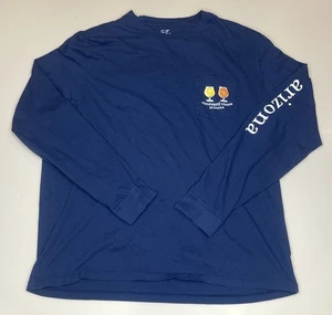 Vineyard Vines Mens Arizona Beer Cactus Blue T-Shirt L Logo Pocket Tee - Picture 1 of 7