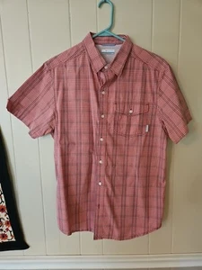 Angelhemd Herren M Medium Columbia rot weiß blau 4. Juli belüftet - Bild 1 von 5