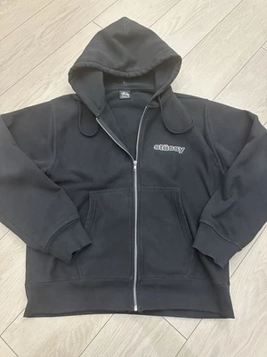 Rare! Stussy SS Logo Double S Link Full Zip Hoodie Hoody Men’s L Black - Image 1 of 4