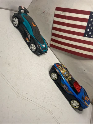 Two Toy State HOTWHEELS Cars  #68 Lights and Sounds WORKS GREAT 2015 Hyper Race - Image 1 of 4