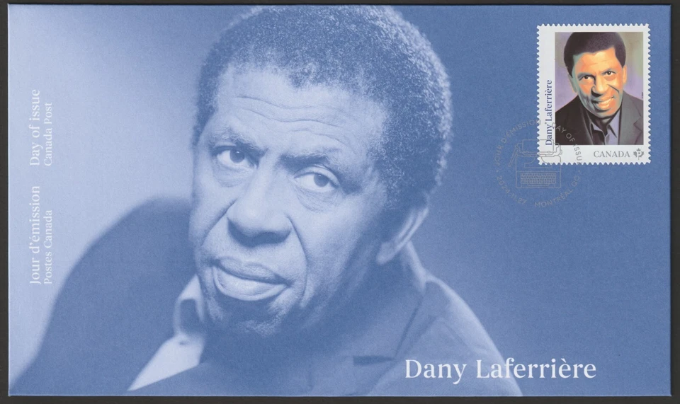 Canadá #3472, autores franco-canadienses, Dany Laferrière, portada, FDC 2024 Foto 1 de 1