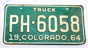 Colorado Truck Car Mountain 1964 matrícula hombre barra cueva automático Rat Rod PH-6058 - Imagen 1 de 2
