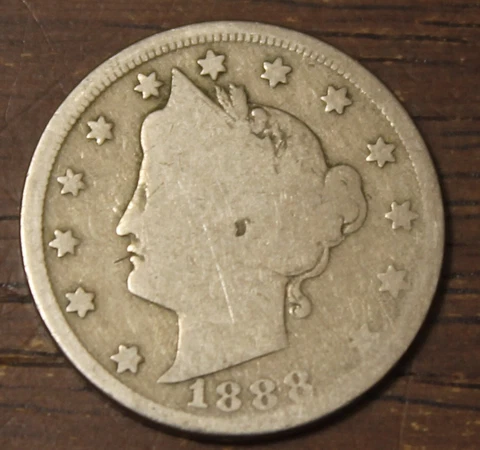 1888 Liberty Nickel Good.....................Lot 182 Cover