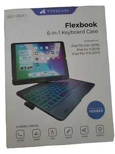 Neu iPad Pro Air 3 Yekbee TypeCase Flexbook Touch 6-in-1 Tastatur Hülle 360X  - Bild 1 von 1