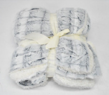 Royal Luxe Luxury Micro Mink Sherpa Throw Blanket 50" x 60" Reversible Tie Dye