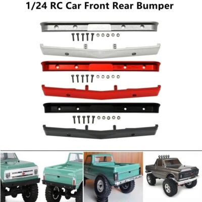 Upgrade Metal Front Rear Bumper for 1/24 Axial SCX24 AXI00001 C10 RC Crawler Car - Image 1 of 4