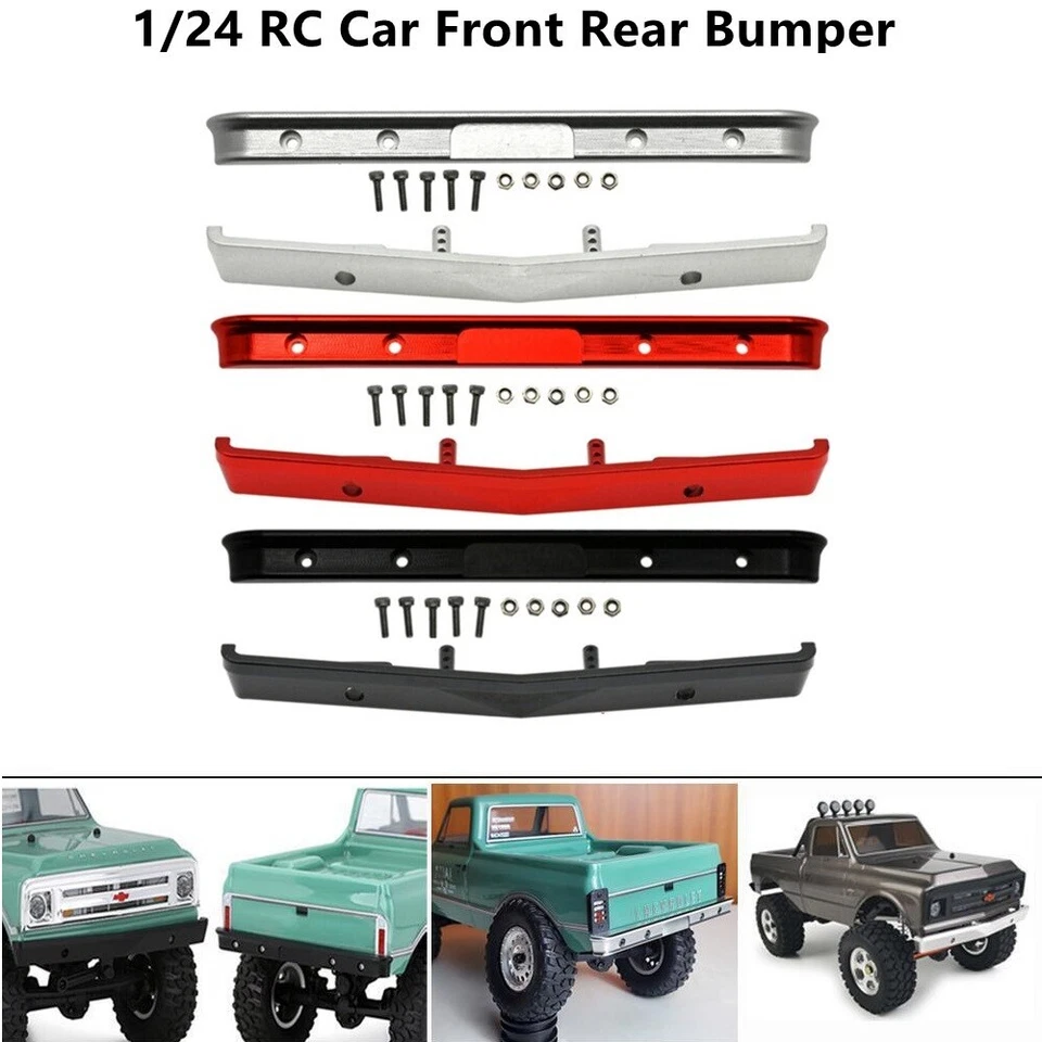 Upgrade Metal Front Rear Bumper for 1/24 Axial SCX24 AXI00001 C10 RC Crawler Car - Image 1 of 4