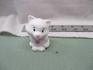 Fisher Price Little People Barbie friend part Vet pet Cat Kitten Pink collar dr