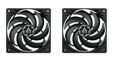 2 x ARCTIC P12 Slim PWM PST 120mm Low Profile PC Fans 2100RPM 42CFM 4-Pin 2-Pack - Image 1 of 4