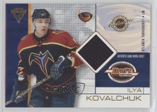 2001-02 Pacific Private Stock Titanium Draft Edition Ilya Kovalchuk #7 Rookie RC
