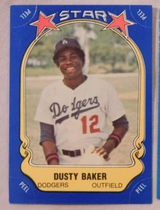 1981 Fleer Star Sticker DUSTY BAKER DODGERS Baseball Card - Picture 1 of 1