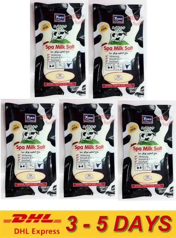 Yoko Spa Milk Salt Whitening Smooth and Body Skin Enriched Vitamin E 50g