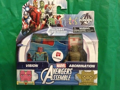 MINIMATES MARVEL AVENGERS ENSAMBLAR VISIÓN Y ABOMINACIÓN Foto 1 de 3