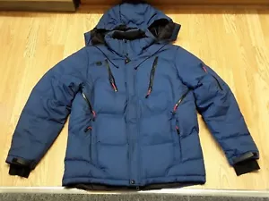 DOWN FK02W PUFFER JACKET BLUE XXXL? - Picture 1 of 11