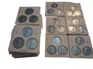 1-1943 - P/D/S Lincoln Pennies Stahl Set #6 -- alle verschieden - Bild 1 von 10
