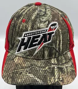 Abbotsford Heat Minor League AHL Hockey Sample Zephyr Stretch M/L Camo Hat Rare - Picture 1 of 7