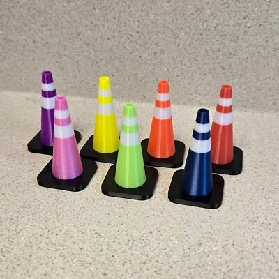 (10) Conos de tráfico RC flexibles de TPU Foto 1 de 3