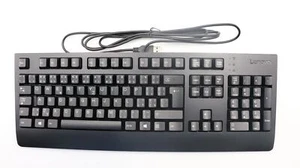 Lenovo Thinkstation P620 USB Verkabelt Tastatur Czech Schwarz Beleuchtet 00XH696 - Bild 1 von 2