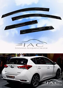 For Toyota Auris 5D 2012-2018 Side Window Visors Sun Rain Guard Vent Deflectors - Picture 1 of 7