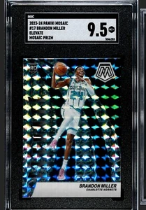 2023-24 Panini Mosaic Brandon Miller Elevate Mosaic Prizm RC #17 Hornets 🔥🔥 - Imagen 1 de 2