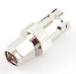 SMA Male to BNC Female Coax Adapter Connector - USA Ham Radio Seller - Picture 1 of 2