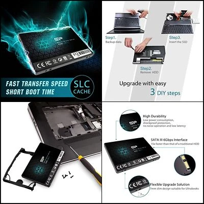 Silicon Power Ace A55 2.5" 512GB SATA III 3D NAND Internal Solid State Drive SSD - Image 1 of 4