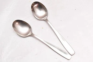Set 2 Teaspoons Spoons WMF LINE Cromargan Stainless Germany 6 1/8" Flatware - Picture 1 of 6