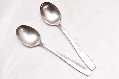 Set 2 Teaspoons Spoons WMF LINE Cromargan Stainless Germany 6 1/8" Flatware - Image 1 of 4