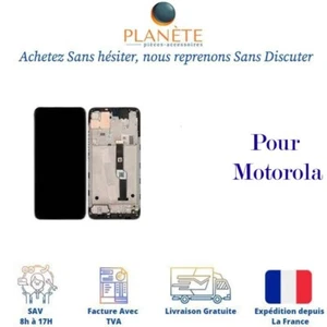 Original Ecran LCD Complet Noir / Bleu Sur Châssis Pour Motorola One Fusion Plus - Photo 1 sur 1