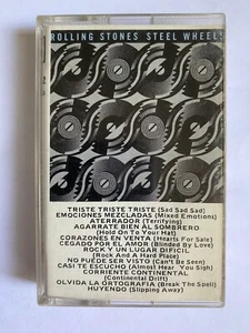 THE ROLLING STONES - STEEL WHEELS - 1989 MEXICAN TAPE ALBUM, CLASSIC ROCK - Picture 1 of 4