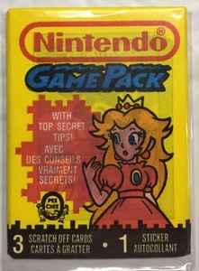 1989 OPC Nintendo Game Pack with Peach Cover Sealed Wax Pack - Vintage - Picture 1 of 2