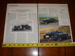 INTERMECCANICA RS PORSCHE SPEEDSTER ORIGINAL 1987 ARTICLE - Picture 1 of 2