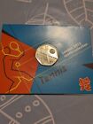 London 2012 Olympic BUNC Tennis 50p Carded Coin