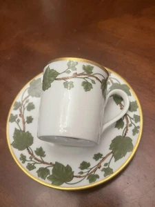 Tazza France Demi Porcelaine de Paris Depuis Lierre tazza da tè e piattino vintage MCM - Foto 1 di 12