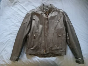 Interstate Motorcycle Jacket Men's Medium Leather Removeable Liner Black - Picture 1 of 7